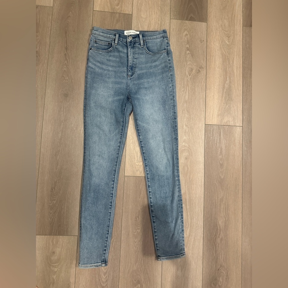 Denim Forum the Lola high rise skinny jeans 30L| size 27